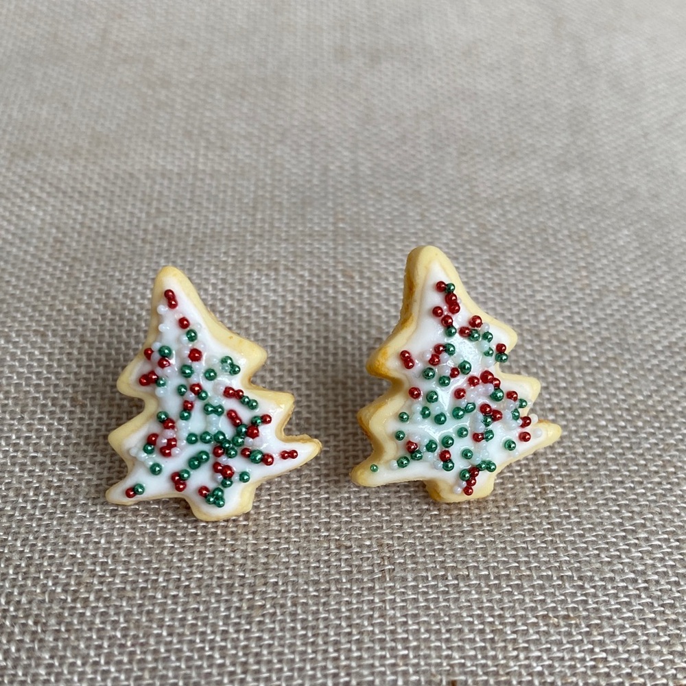 Christmas Tree Sugar Cookie Earrings